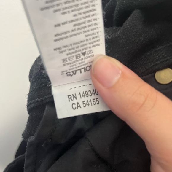 Rolla’s original short high rise cut off distressed black size 27 - Picture 9 of 9